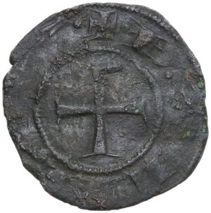obverse: Casole.  Ranuccio Allegretti (1320-1348), Vescovo di Volterra. Denaro piccolo o picciolo