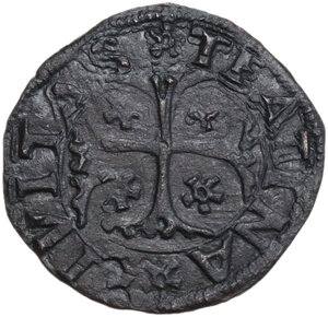 reverse: Chieti.  Carlo VIII (1495). Cavallo