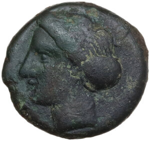 obverse: Bruttium, Terina. AE 16 mm. c. 350-275 BC