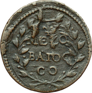 reverse: Gubbio.  Innocenzo X (1644-1655). Mezzo baiocco A. X