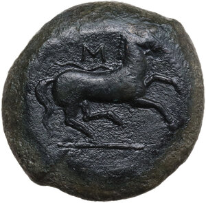 reverse: Aitna. AE Hemilitron, c. 357-344 BC