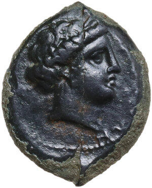 obverse: Aitna. AE 20.5 mm. c. 355-339 BC