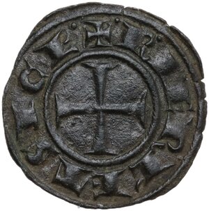 reverse: Messina.  Federico II di Svevia (1197-1250). Denaro c. 1245