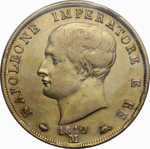 obverse: Milano.  Napoleone Bonaparte (1805-1814).. 40 lire 1810 Milano