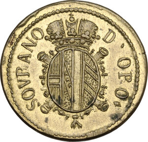 obverse: Milano. Peso della sovrana, primo quarto del XIX secolo, area di produzione Milano