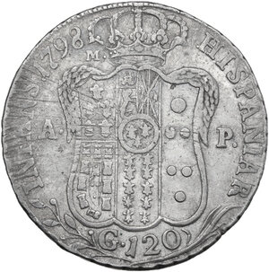 reverse: Napoli.  Ferdinando IV (1759-1816) di Borbone. Piastra 1798