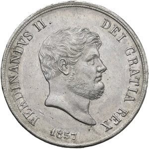 obverse: Napoli.  Ferdinando II di Borbone (1830-1859). 120 grana o piastra 1857