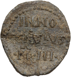 obverse: Roma.  Innocenzo III (1198-1216), Lotario de  Conti di Segni da Gavignano. Bolla