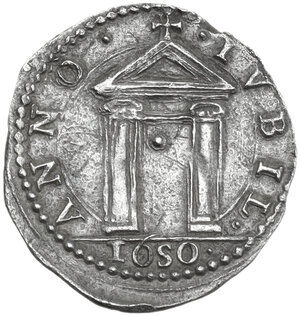 reverse: Roma.  Innocenzo X (1644-1655) Giovanni Battista Pamphili. Mezzo grosso 1650
