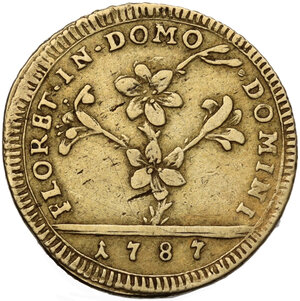 reverse: Roma.  Pio VI (1775-1799), Giovanni Angelo Braschi. Doppia romana 1787