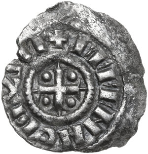 obverse: Venezia.  Berengario Imperatore (915-924). Denaro scodellato