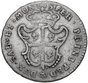 reverse: Carlo Emanuele III (1730-1773). Monetazione per la Sardegna. Reale nuovo 1770