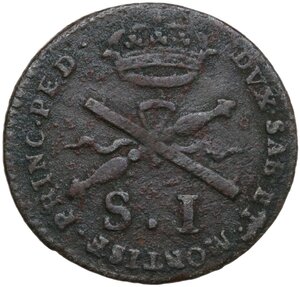 reverse: Carlo Emanuele III (1730-1773). Monetazione per la Sardegna. Soldo sardo 1770
