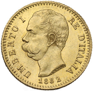 obverse: Umberto I (1878-1900).. 20 lire 1882
