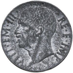 obverse: Vittorio Emanuele III (1900-1943). Prova (?) in stagno del 20 centesimi Impero