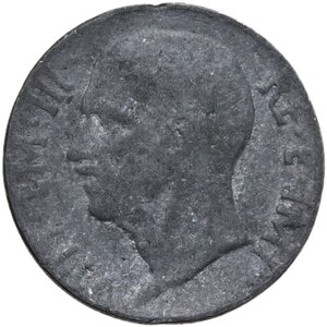 reverse: Vittorio Emanuele III (1900-1943). Prova (?) in stagno del 20 centesimi Impero