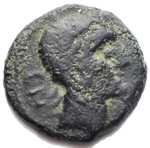 obverse: Mondo Greco - Spagna. Castulo. Semisse Ae. II° secolo a.C. d/Testa laureata a destra. r/ Toro a ds. gr 5,69 