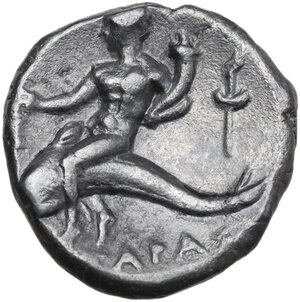 reverse: Southern Apulia, Tarentum. AR Stater, c. 272-235 BC