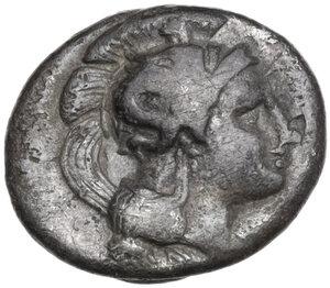 obverse: Southern Lucania, Thurium. AR Triobol, c.  443-400 BC