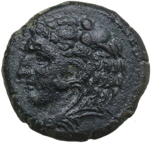 obverse: Syracuse.  Pyrrhos (278-276 BC).. AE 24 mm
