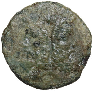 obverse: Panormos, under Roman rule. AE 19 mm, uncertain mint in Sicily, questor Crassipes, c. 200-190 BC