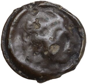obverse: Northwest Gaul, Senones. Cast potin Unit, 1st century BC