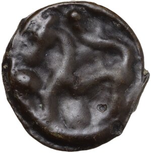 reverse: Northwest Gaul, Senones. Cast potin Unit, 1st century BC