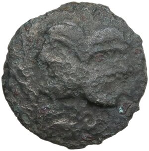 obverse: Northeast Gaul, Suessiones. Potin Unit, 60-25 BC