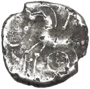 reverse: Central Gaul, Aedui. Fourreé Quinar, Kaletedou type, 80-50 BC
