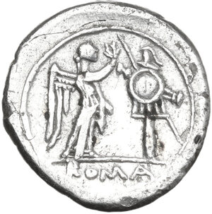 reverse: Anonymous. Victoriatus, uncertain Campanian mints, 215-211 BC