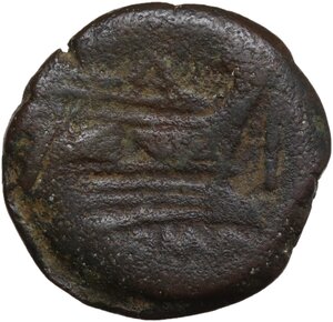 reverse: Anonymous. AE As, 211 BC