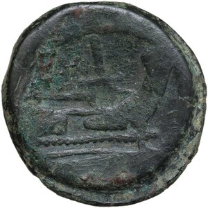 reverse: Anonymous. AE As, 211 BC