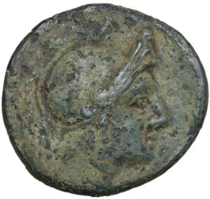 obverse: Anonymous. AE Uncia, uncertain mint in Sicily, 211-210 BC