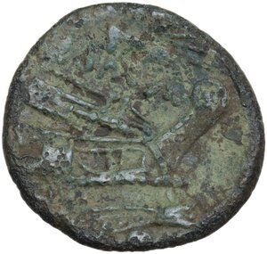 reverse: Anonymous. AE Uncia, uncertain mint in Sicily, 211-210 BC
