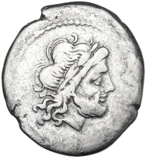obverse: ME series. AR Victoriatus. Contemporary unofficial imitative issue, Sicily(?), c. 204 BC