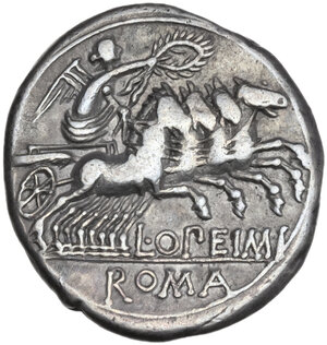 reverse: L. Opimius. Denarius, 131 BC