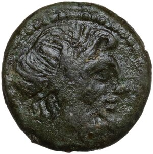 obverse: L. Caecilius Metellus.. AE Semis, 128 BC