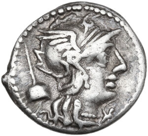 obverse: T. Quinctius Flamininus. Denarius, 126 BC