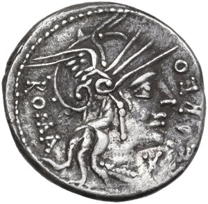 obverse: Q. Fabius Labeo. Denarius, 124 BC