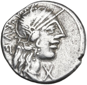 obverse: Q. Minucius Rufus.. AR Denarius, 122 BC
