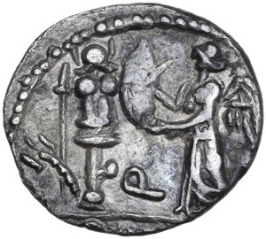 reverse: C. Egnatuleius. Quinarius, 97 BC