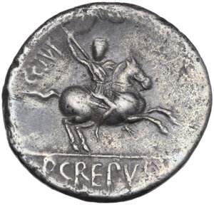 reverse: Pub. Crepusius. Denarius, 82 BC