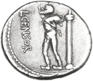 reverse: L. Marcius Censorinus. Denarius, 82 BC
