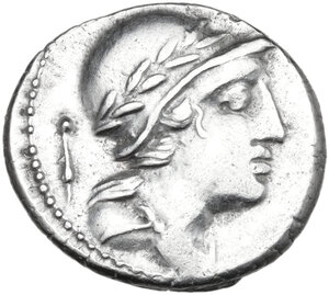 obverse: M. Volteius M.f.. AR Denarius, 78 BC