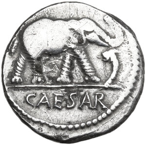 reverse: Caius Julius Caesar. Denarius, mint moving with Caesar, 49-48 BC