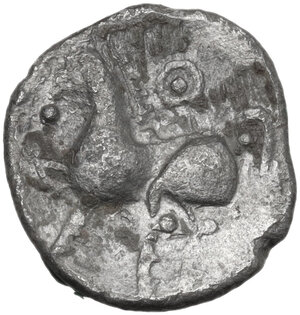 reverse: Celtic, Eastern Europe. AR Drachm, Kugelwange type, 3rd century BC