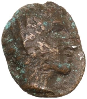 obverse: Etruria, Populonia. AR Fourrée 2 1/2 Units, c. 400 BC