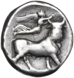 reverse: Central and Southern Campania, Neapolis. AR Nomos, c. 350-325 BC