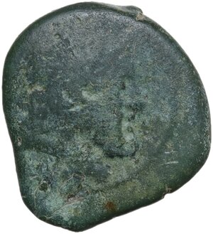 obverse: Eastern Italy, Larinum. AE Teruncius, c. 210-175 BC