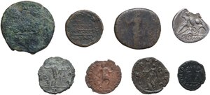 reverse: Miscellanea.. Lot of eight (8) silver and bronze greek and roman coins